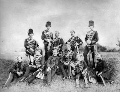 A Group of British Army Officers by English Photographer